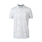 Polo de golf technique – Gradient Stripe Blanc Pur